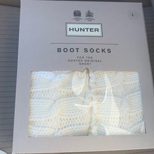 New Hunter Boot Socks. Cream color.